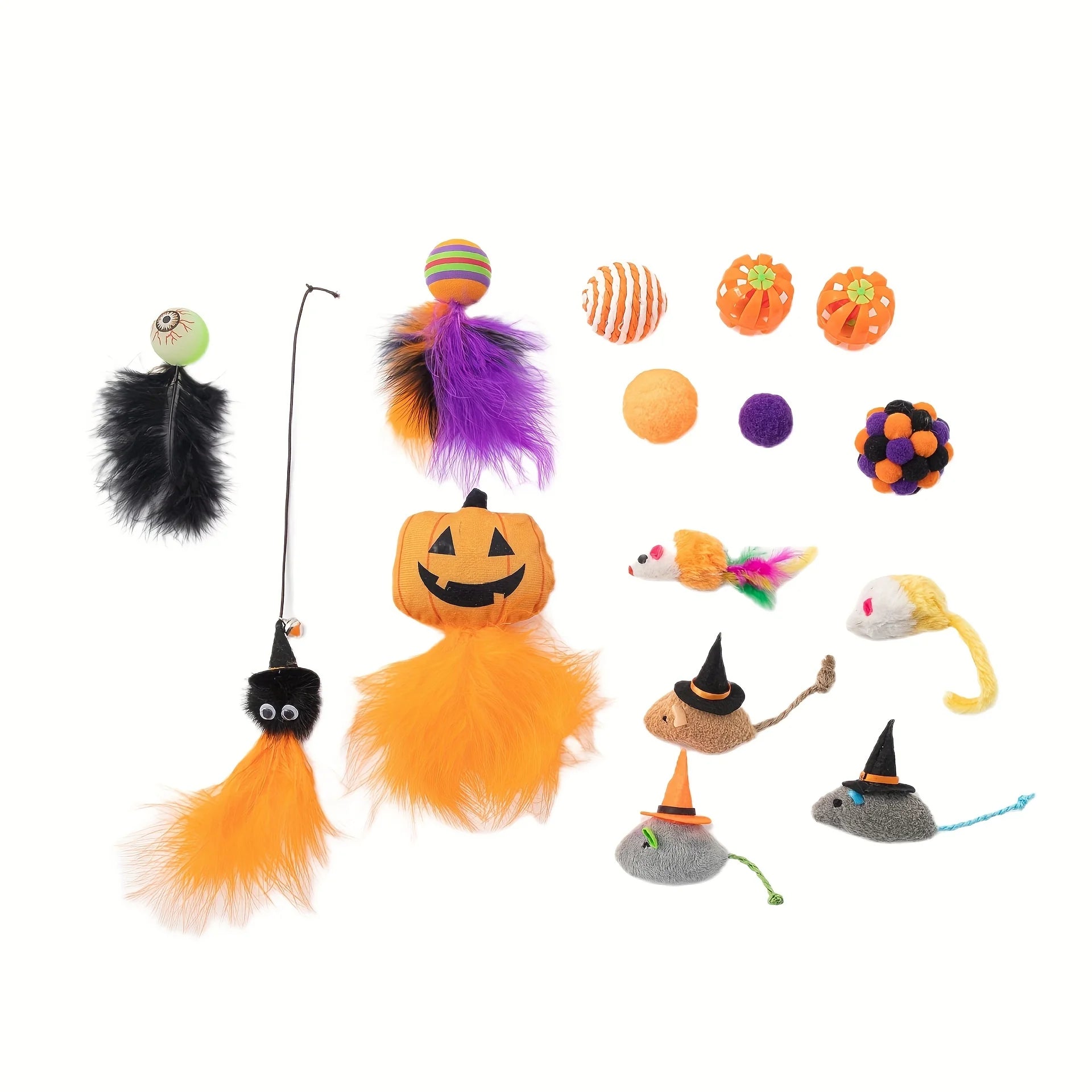 Halloween Cat Toy Bundle