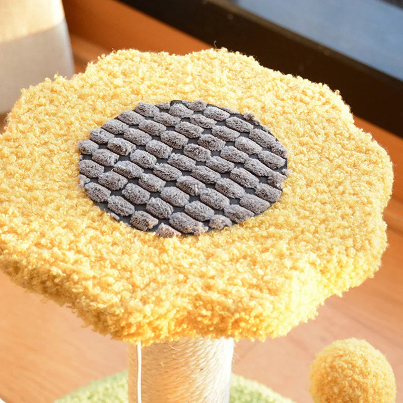 Sunflower Cat Tree & Scratching Post-5