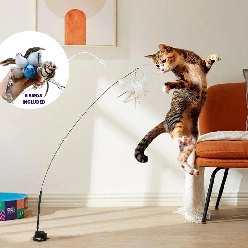 Interactive Bird Simulation Cat Toy Set