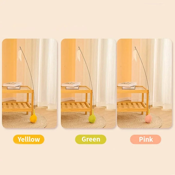 Interactive Bird Simulation Cat Toy With Corner Groomer