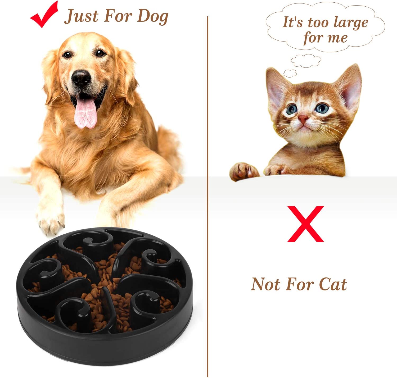 Puzzle Slow Feeder Bowls for Dogs