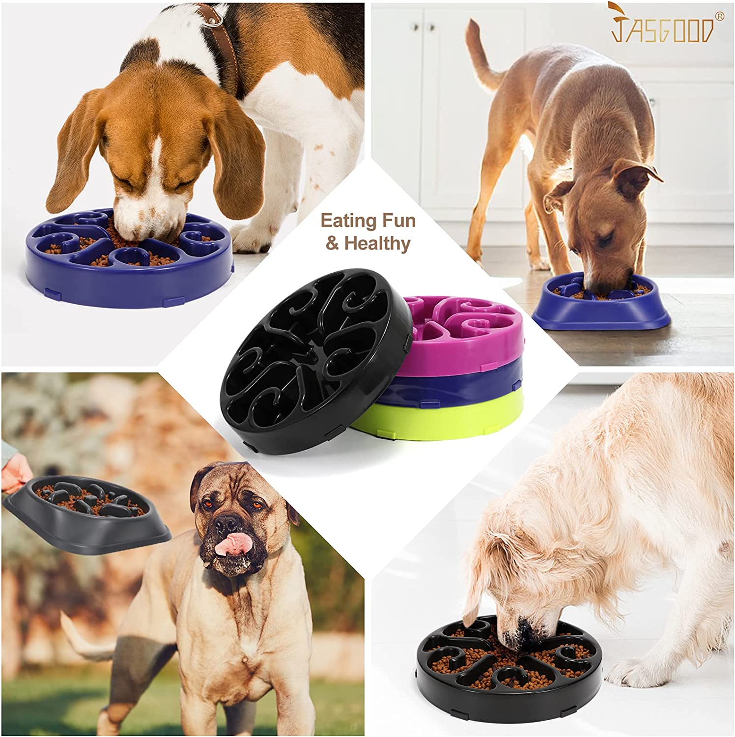 Puzzle Slow Feeder Bowls for Dogs